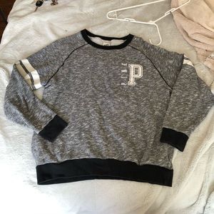 VS PINK Gray Pullover Sweatshirt
